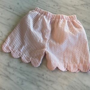 Seesucker little girl shorts